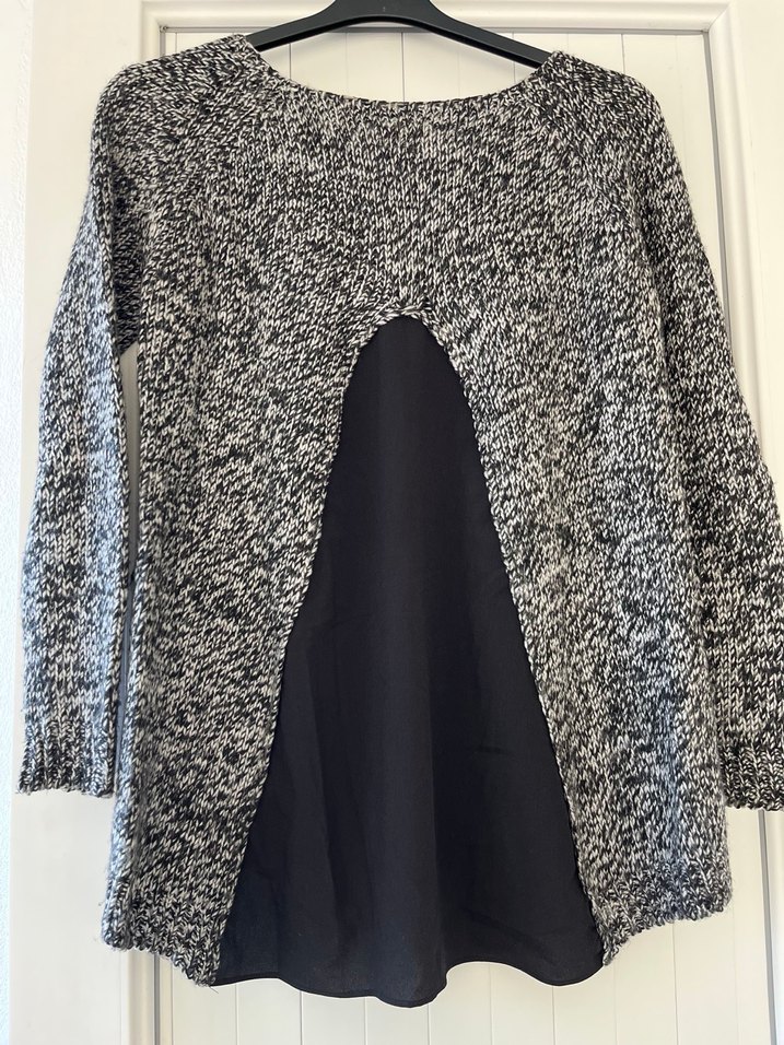 Kadın Gri Uzun Kollu Triko Kazak L - Görsel 3