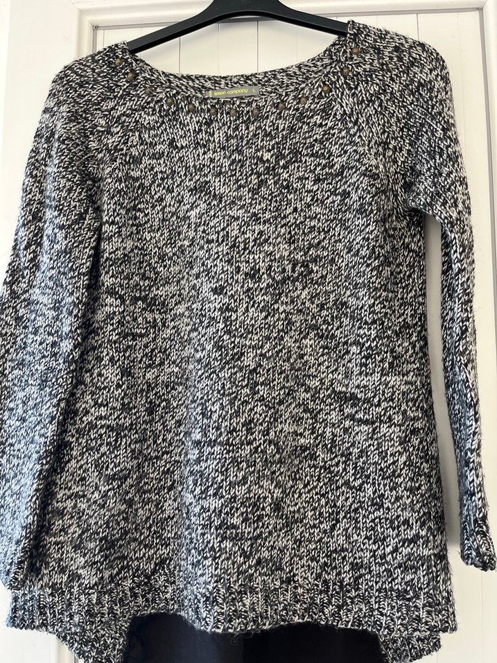 Kadın Gri Uzun Kollu Triko Kazak L - Görsel 4