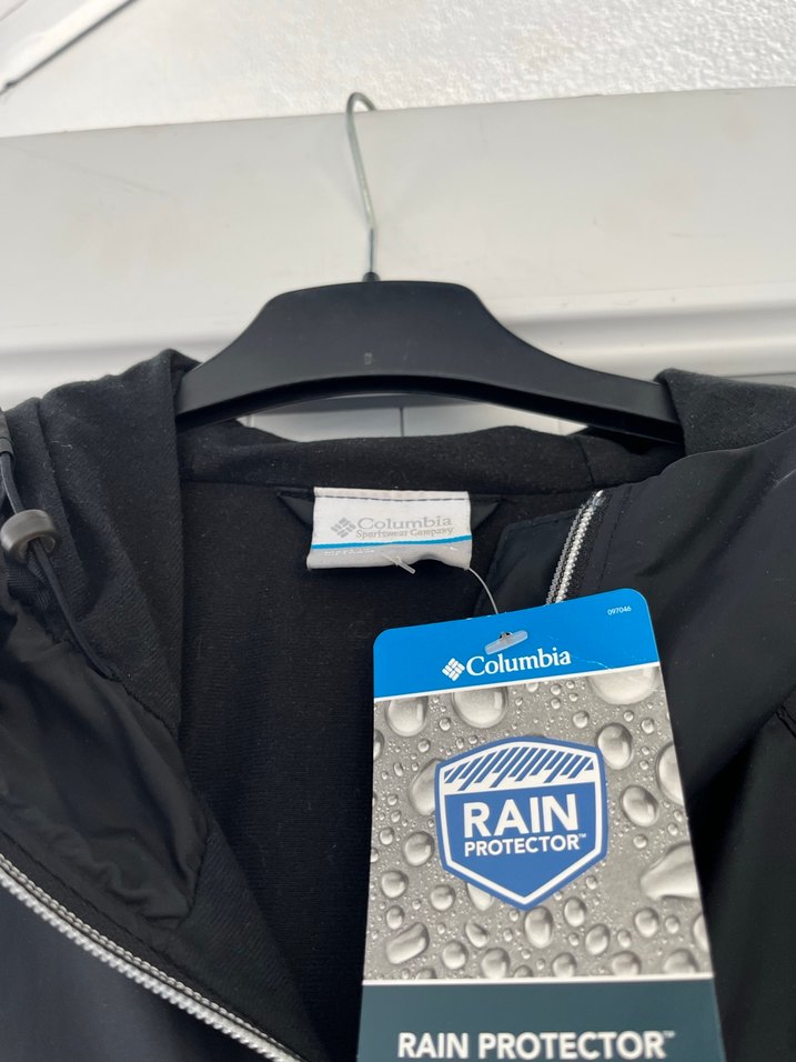 Columbia bayan Kapüşonlu Rüzgarlık,içi polar yağmurluk mont XL - Görsel 2