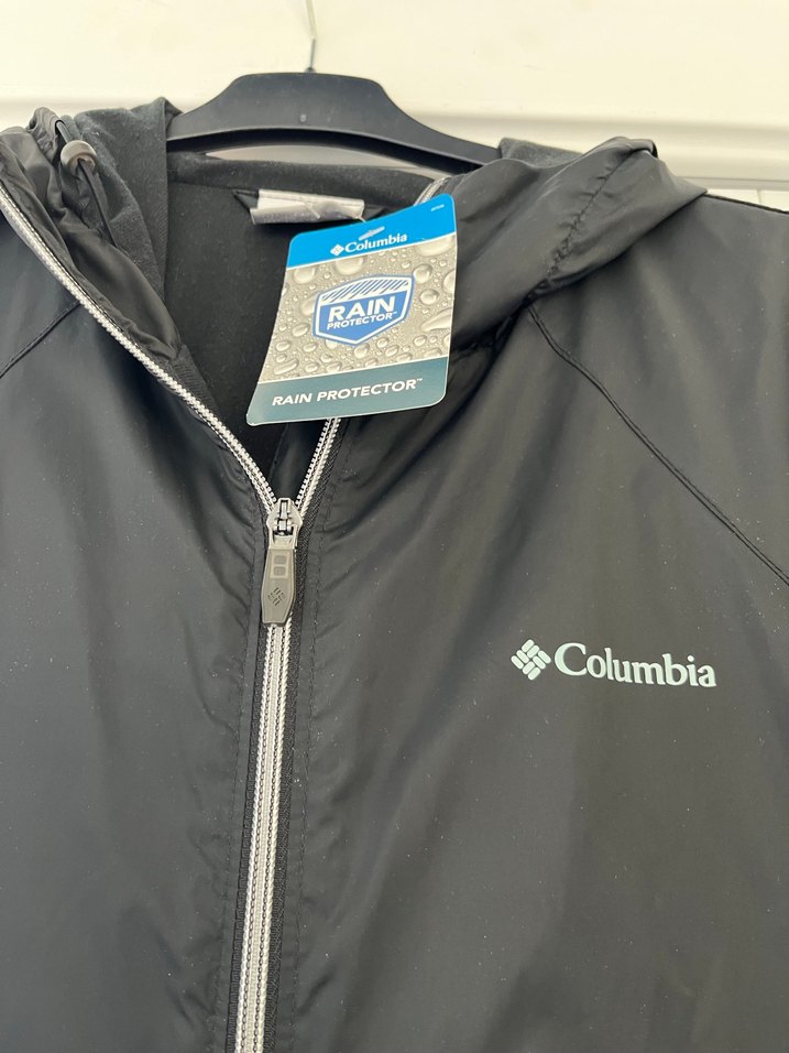 Columbia bayan Kapüşonlu Rüzgarlık,içi polar yağmurluk mont XL - Görsel 5