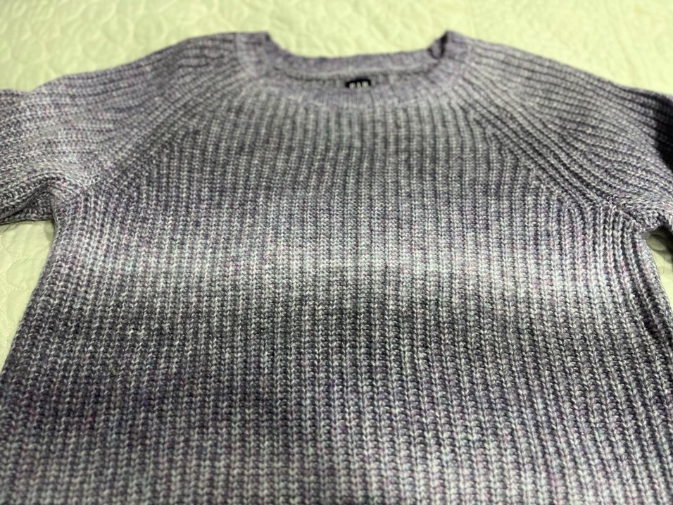 Lila, gri  Örgü Kadın Triko Kazak Gap M-L - Görsel 5