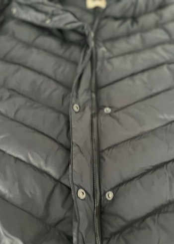 Siyah  Kadın Fermuarlı  Mont XL - Görsel 4