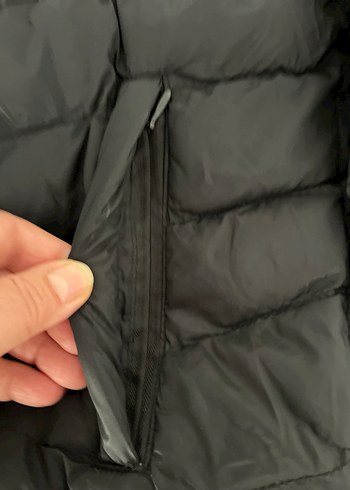 Siyah  Kadın Fermuarlı  Mont XL - Görsel 7