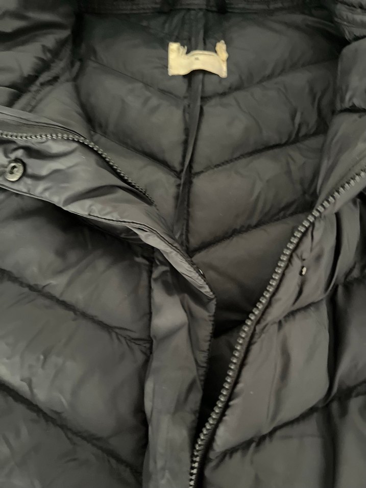 Siyah  Kadın Fermuarlı  Mont XL - Görsel 5