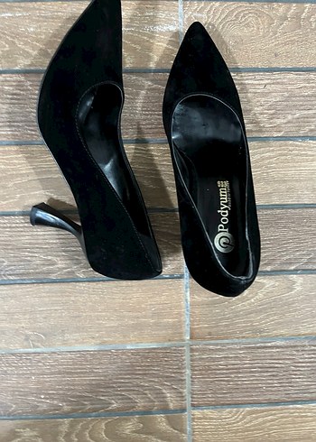 Klasik Siyah Stiletto Topuklu Kadın Ayakkabı 40 No - Görsel 4