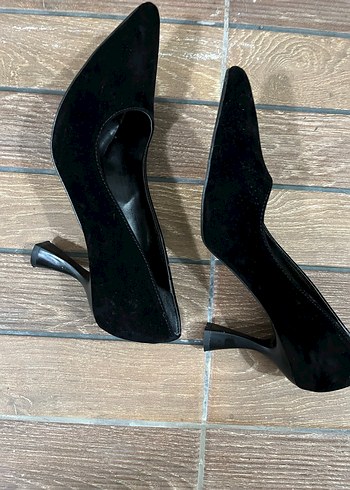 Klasik Siyah Stiletto Topuklu Kadın Ayakkabı 40 No - Görsel 7