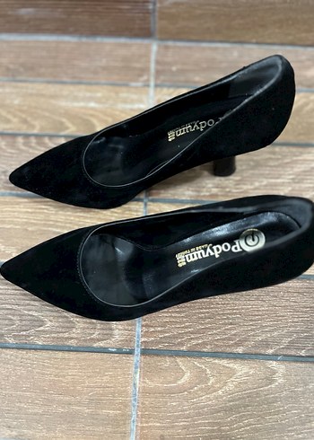 Klasik Siyah Stiletto Topuklu Kadın Ayakkabı 40 No - Görsel 3