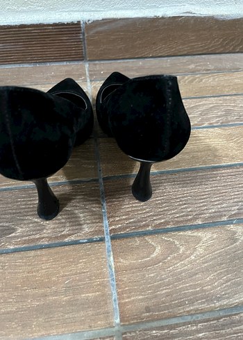 Klasik Siyah Stiletto Topuklu Kadın Ayakkabı 40 No - Görsel 5