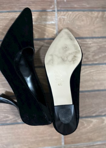 Klasik Siyah Stiletto Topuklu Kadın Ayakkabı 40 No - Görsel 6
