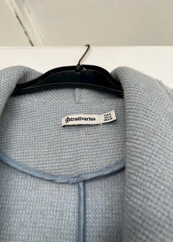 Açık mavi  Uzun Kaban S bdn Stradivarus - Görsel 2