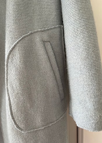 Açık mavi  Uzun Kaban S bdn Stradivarus - Görsel 10