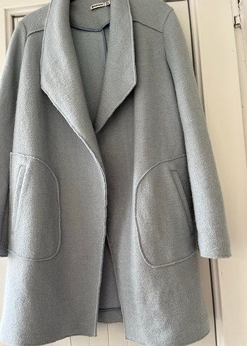 Açık mavi  Uzun Kaban S bdn Stradivarus - Görsel 7