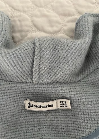 Açık mavi  Uzun Kaban S bdn Stradivarus - Görsel 11