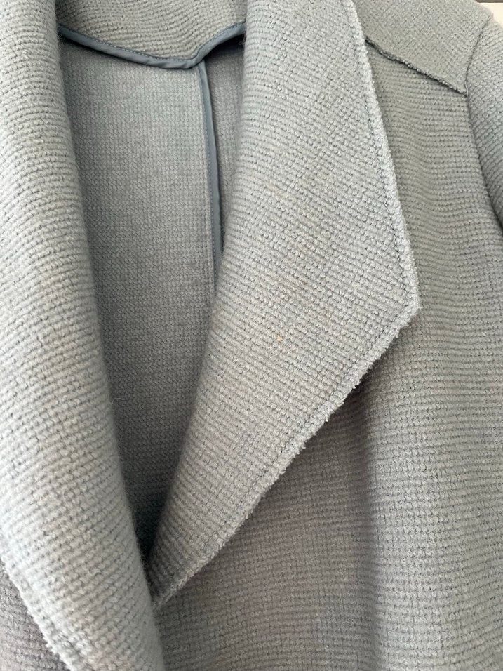 Açık mavi  Uzun Kaban S bdn Stradivarus - Görsel 4