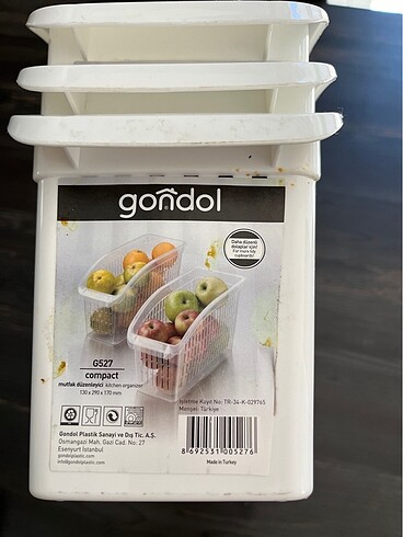 Mutfak düzenleyici gondol