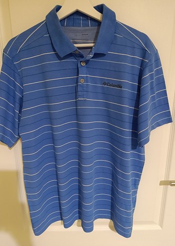 Columbia Mavi Çizgili Erkek Polo Tişört