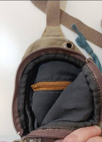  Beden haki Renk Old cotton bag çanta 