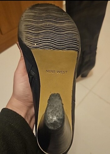 39 Beden Nine West Gercek Deri Topuklu Cizme