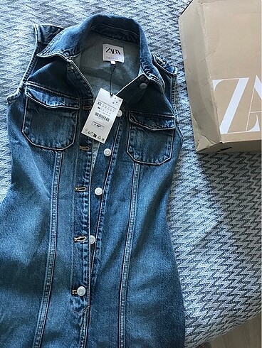 ZARA ETİKETLİ DENIM TULUM