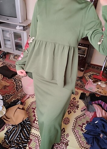 m Beden haki Renk İkili takım 