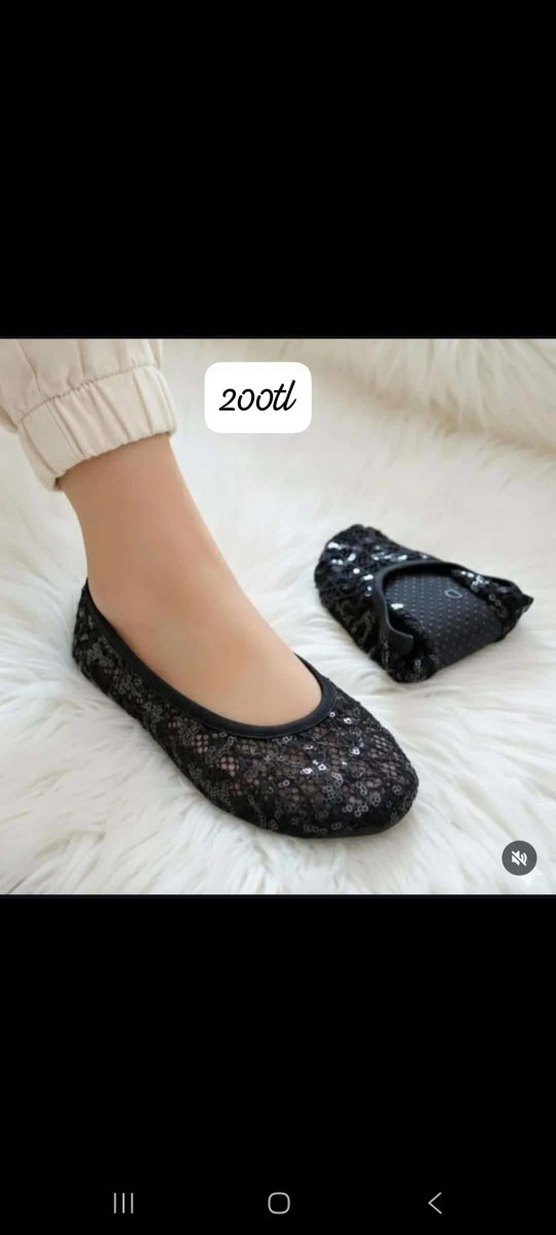 Siyah Yılan Desenli Kürklü Topuklu Kadın Babet - Görsel 5