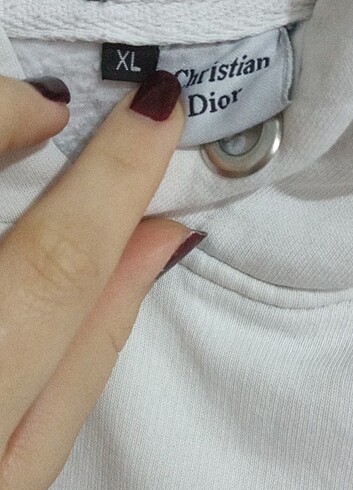 xl Beden Christian Dior markalı kapüşonlu sweatshirt 