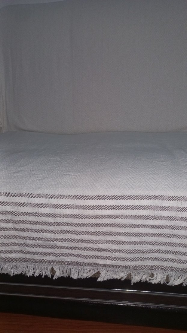 krem rengi koltuk örtüsü - Görsel 3