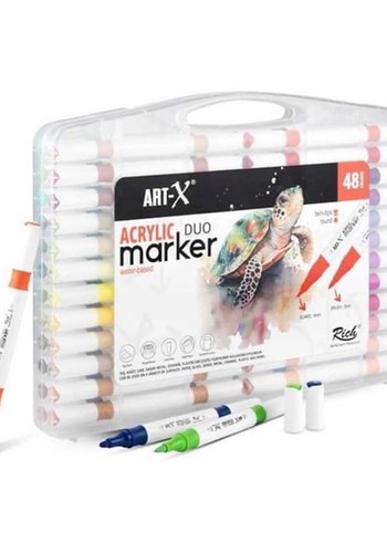 Art-X Akrilik Çift Uçlu Marker Seti 48'li