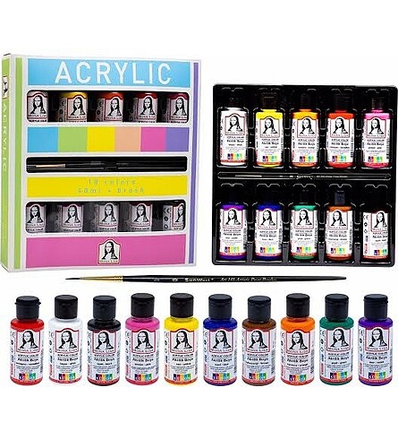 Monalisa 10x40 ml Akrilik Boya Seti