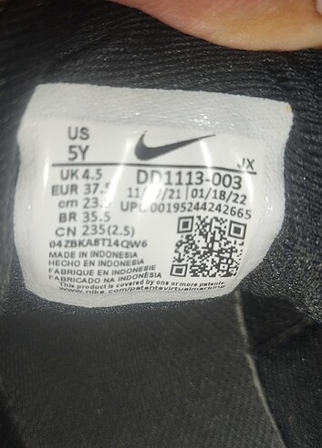 Nike Nike Orj.37,5 erkek çocuk spor ayakkabi