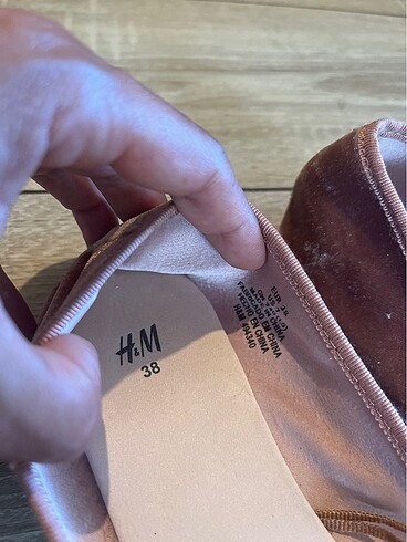 38 Beden H&m tatlı pembe günlük babet ayakkabı