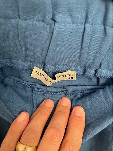 38 Beden mavi Renk MUDO COLLECTION KADIN MİDİ ETEK