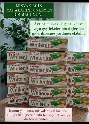 Misvaklı Aloveralı diş macunu 