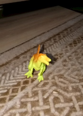 Beden Renk Renkli Dinozor Aksiyon Figürü turuncu