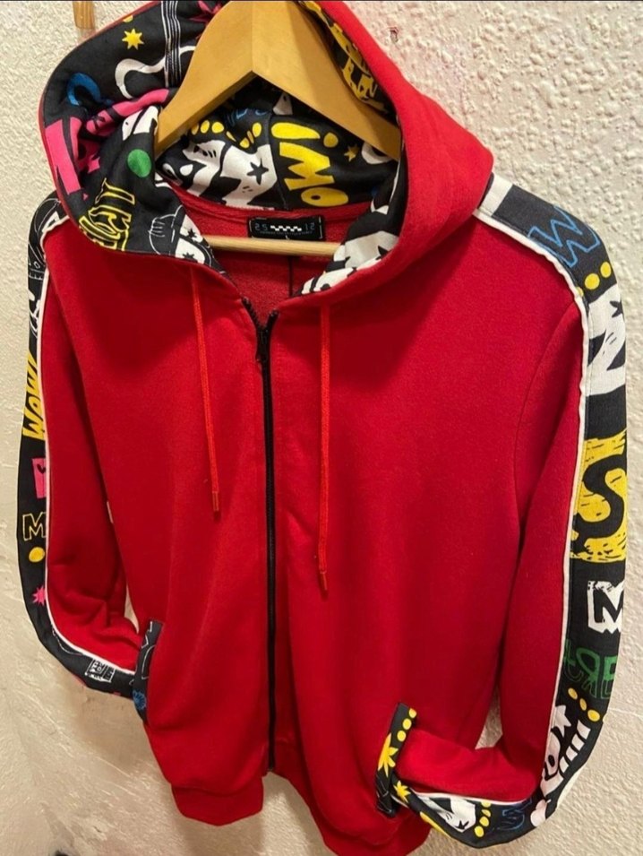 Kapüşonlu Fermuarlı Sweatshirt. — görsel 2/4