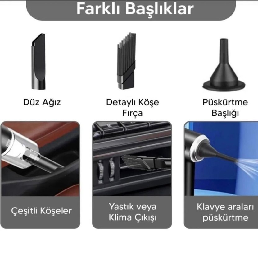 Taşınabilir 3ü 1 Arada Mini Ev & Araç Süpürgesi — görsel 6/6