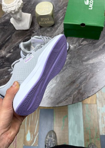 38 Beden gri Renk Lacoste Gri Kadin Spor Ayakkabı