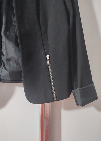 40 Beden Koton Siyah Blazer 