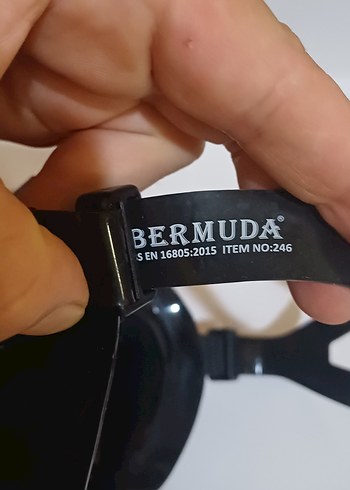 Siyah Bermuda Spor Yüzücü Gözlüğü - Görsel 2