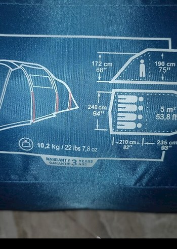 Decathlon fresh black çadır - Görsel 5