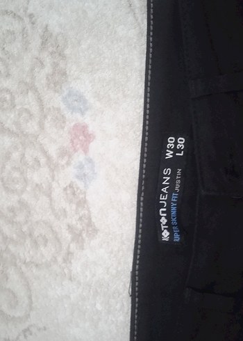 Düz Siyah erkek kot Pantolon - Görsel 2