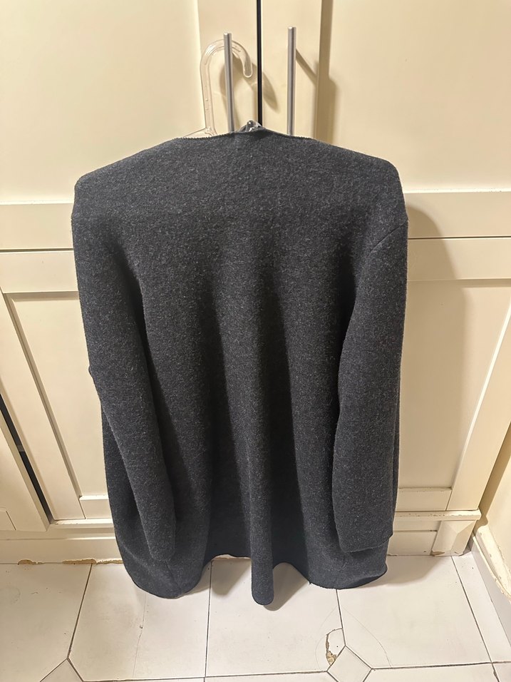 Cos gri kadin ince kaban ceket - Görsel 4