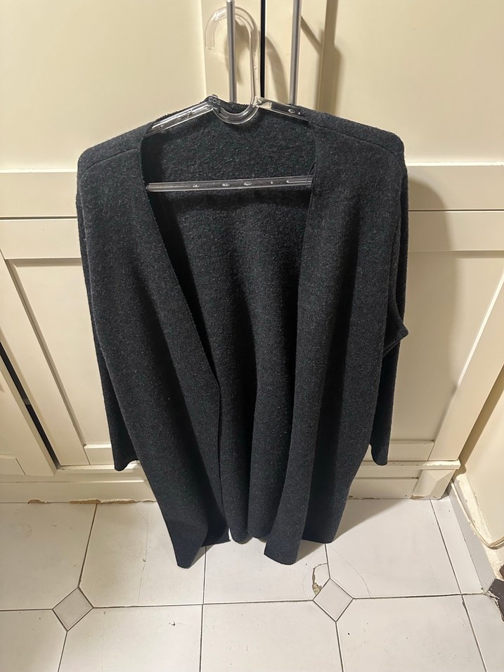 Cos gri kadin ince kaban ceket - Görsel 2