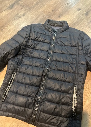 Siyah Fermuarlı Erkek Mont - Görsel 2