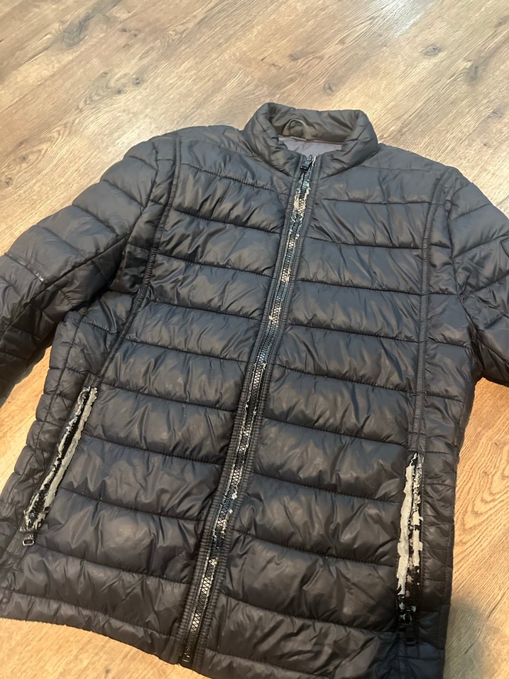 Siyah Fermuarlı Erkek Mont - Görsel 2