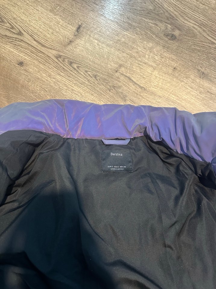 Mor reflektorlu bomber mont - Görsel 4