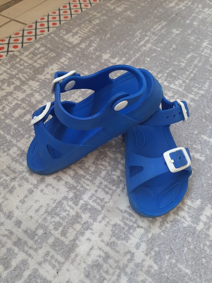 Mavi Tokalı Erkek Çocuk Sandalet - Görsel 4