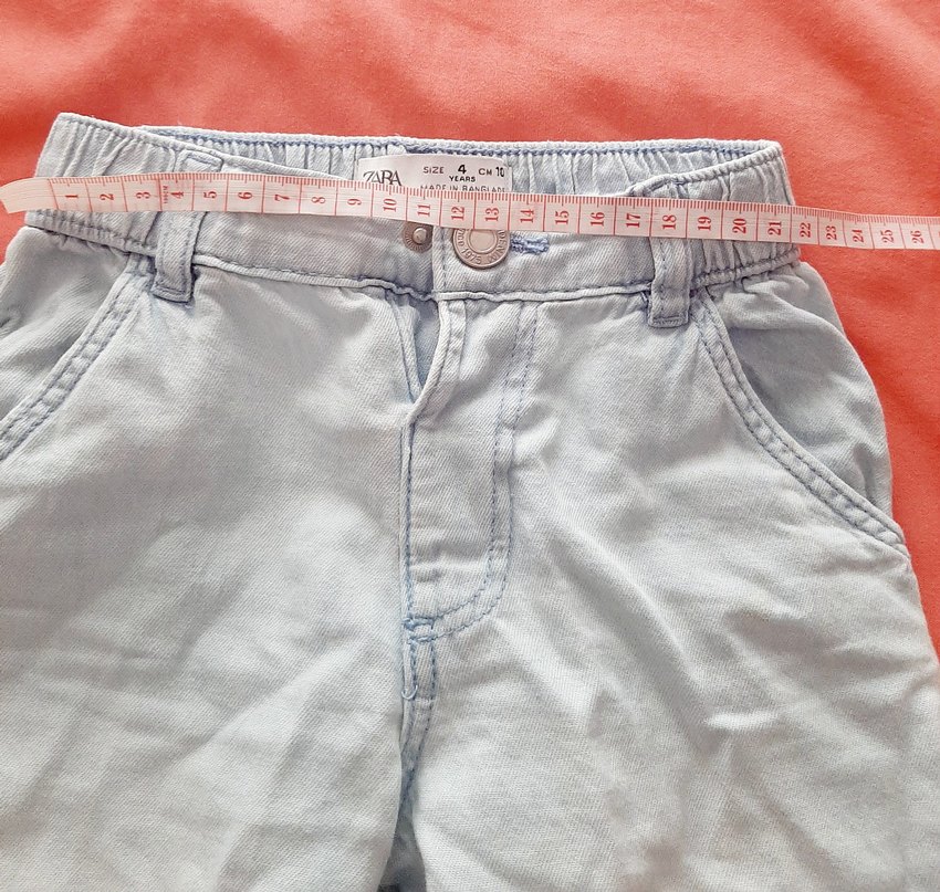 Zara Bol Kesim Kot Pantolon - Görsel 5