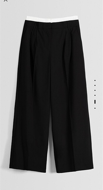 Bershka lacivert palazzo pantolon