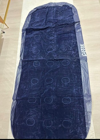 Koyu Mavi Şişme Yatak - Görsel 2